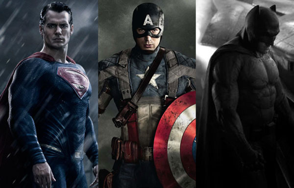 Captain America, Superman, Batman Captain America, Superman, Batman